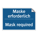 Maske erforderlich - Mask required