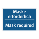 Maske erforderlich - Mask required