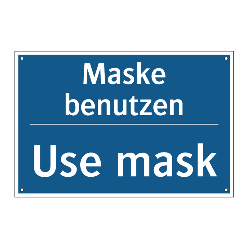 Maske benutzen - Use mask