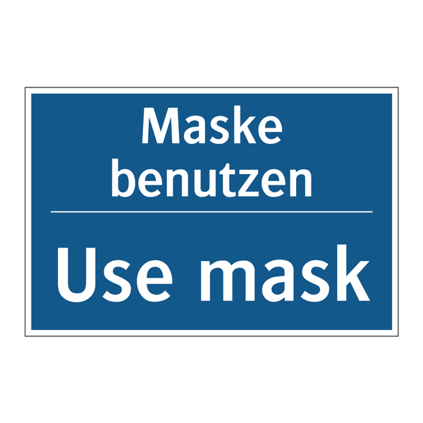 Maske benutzen - Use mask