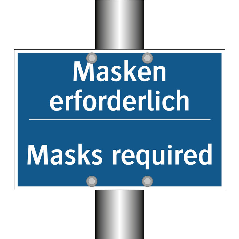 Masken erforderlich - Masks required