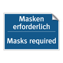 Masken erforderlich - Masks required