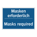 Masken erforderlich - Masks required