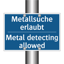 Metallsuche erlaubt - Metal detecting allowed