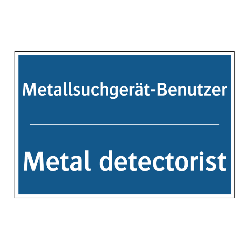 Metallsuchgerät-Benutzer - Metal detectorist
