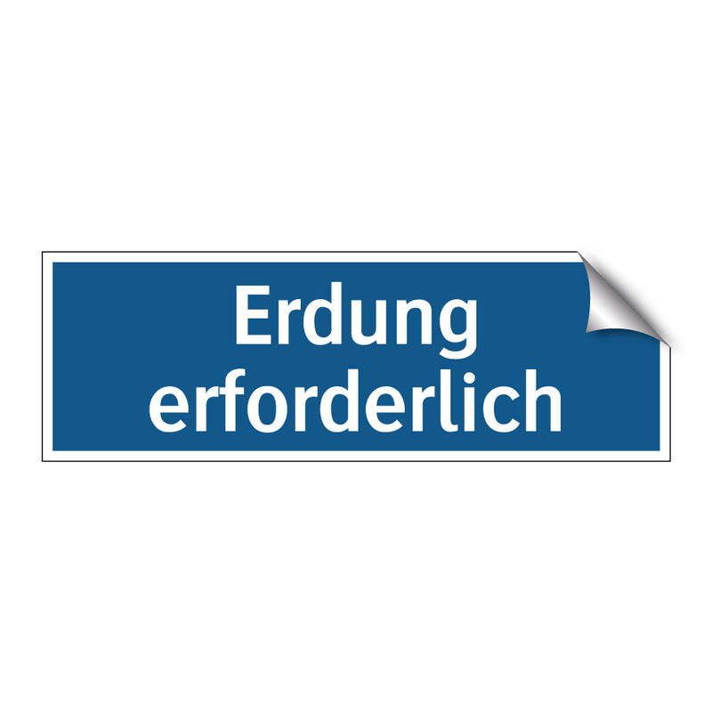 Erdung erforderlich
