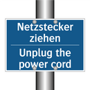 Netzstecker ziehen - Unplug the power cord