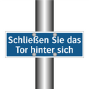 Schließen Sie das Tor hinter sich