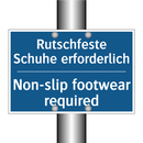 Rutschfeste Schuhe erforderlich/.../ - Non-slip footwear required