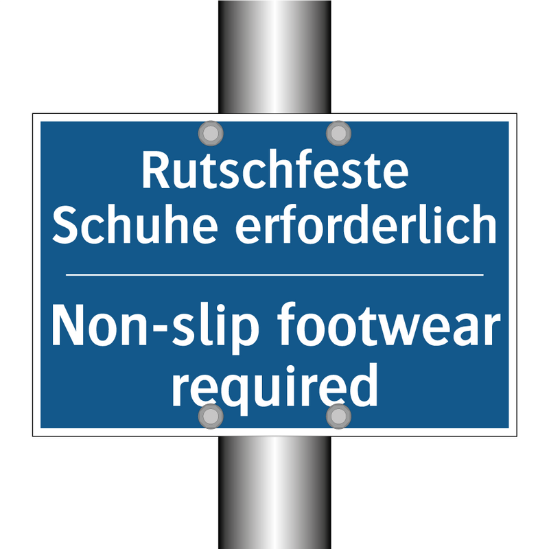 Rutschfeste Schuhe erforderlich/.../ - Non-slip footwear required
