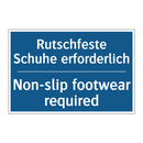 Rutschfeste Schuhe erforderlich/.../ - Non-slip footwear required