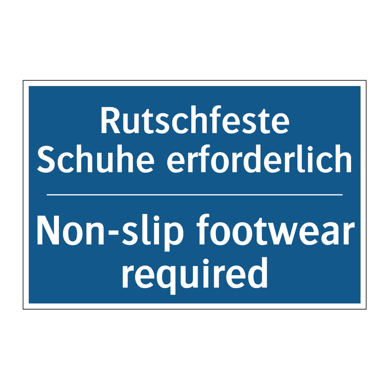 Rutschfeste Schuhe erforderlich/.../ - Non-slip footwear required