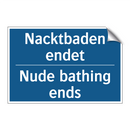 Nacktbaden endet - Nude bathing ends