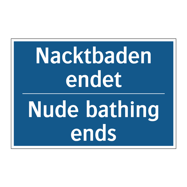 Nacktbaden endet - Nude bathing ends