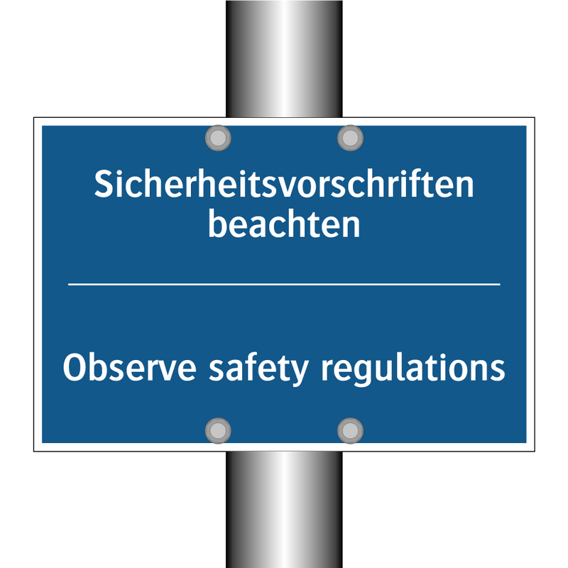 Sicherheitsvorschriften beachten/.../ - Observe safety regulations