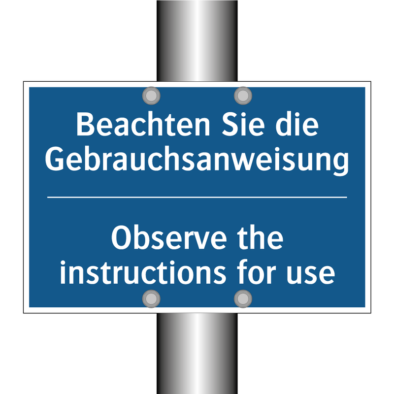 Beachten Sie die Gebrauchsanweisung/.../ - Observe the instructions for use/.../