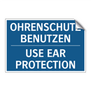 OHRENSCHUTZ BENUTZEN - USE EAR PROTECTION