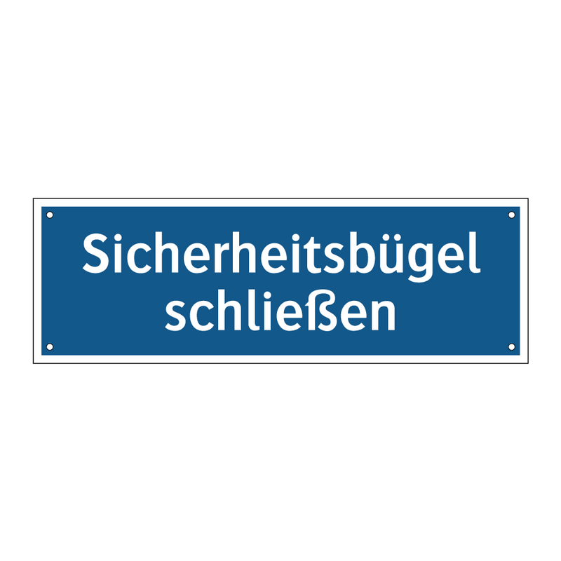 Sicherheitsbügel schließen