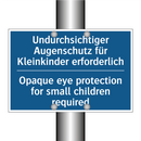 Undurchsichtiger Augenschutz für /.../ - Opaque eye protection for small /.../