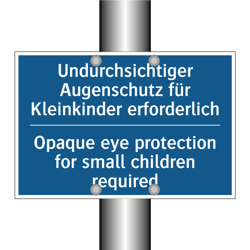 Undurchsichtiger Augenschutz für /.../ - Opaque eye protection for small /.../
