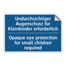 Undurchsichtiger Augenschutz für /.../ - Opaque eye protection for small /.../
