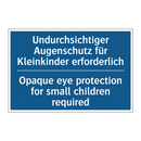 Undurchsichtiger Augenschutz für /.../ - Opaque eye protection for small /.../