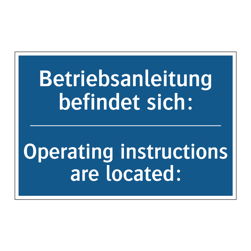 Betriebsanleitung befindet sich:/.../ - Operating instructions are located:/.../