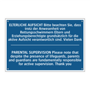 ELTERLICHE AUFSICHT Bitte beachten /.../ - PARENTAL SUPERVISION Please note /.../