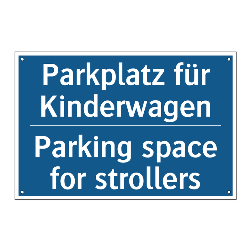 Parkplatz für Kinderwagen - Parking space for strollers