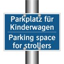 Parkplatz für Kinderwagen - Parking space for strollers