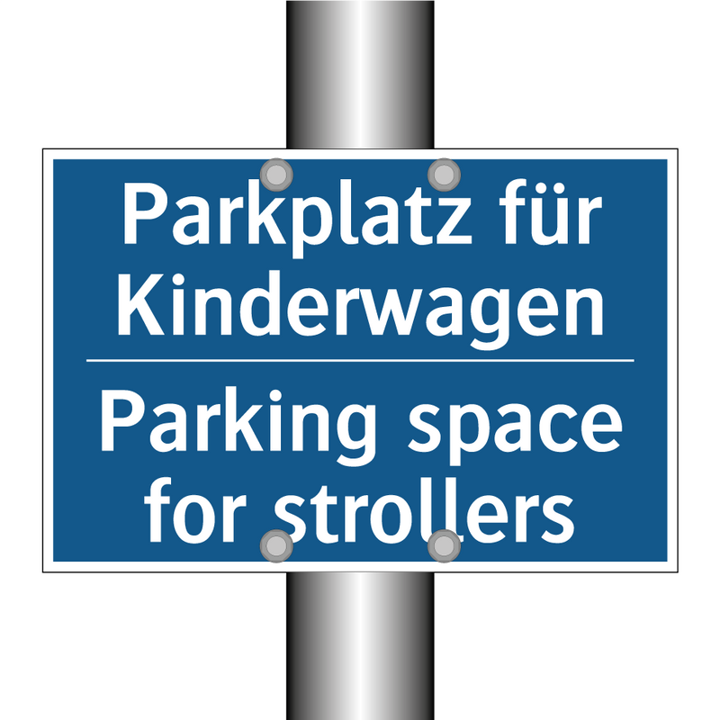Parkplatz für Kinderwagen - Parking space for strollers