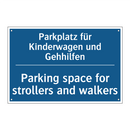 Parkplatz für Kinderwagen und /.../ - Parking space for strollers and /.../