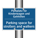 Parkplatz für Kinderwagen und /.../ - Parking space for strollers and /.../