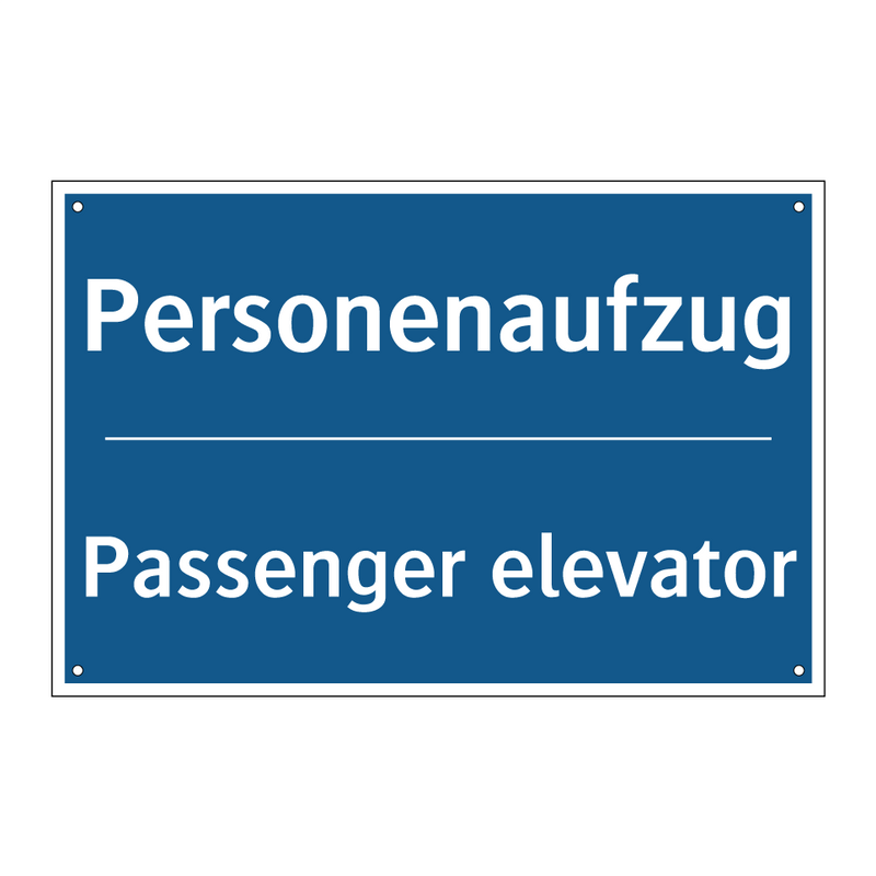 Personenaufzug - Passenger elevator