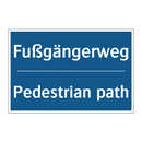 Fußgängerweg - Pedestrian path