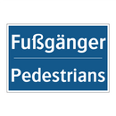 Fußgänger - Pedestrians