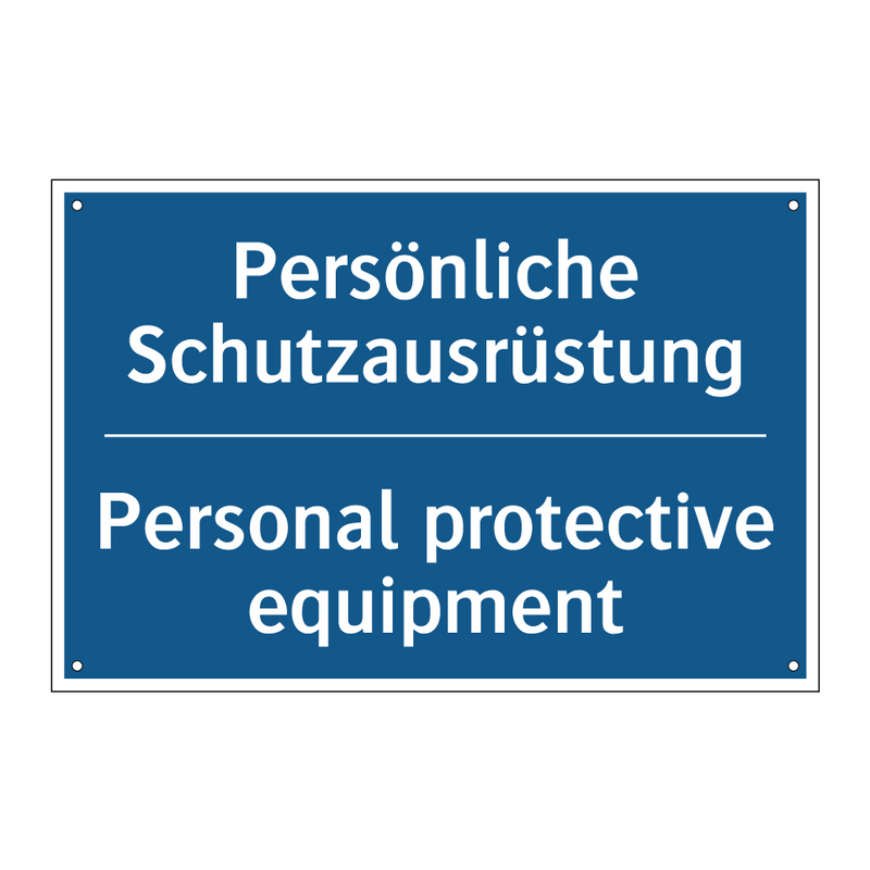 Persönliche Schutzausrüstung - Personal protective equipment