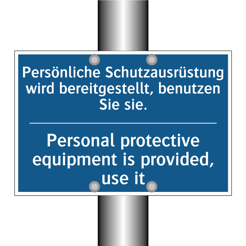 Persönliche Schutzausrüstung wird /.../ - Personal protective equipment /.../
