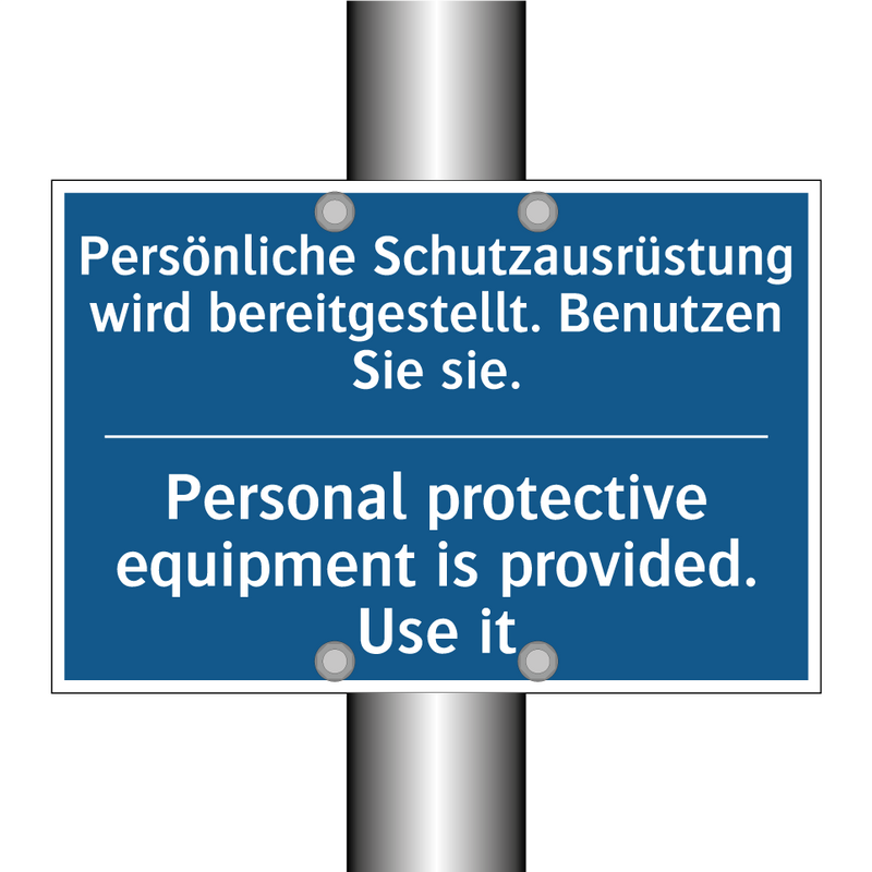 Persönliche Schutzausrüstung wird /.../ - Personal protective equipment /.../