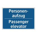 Personen- aufzug - Passenger elevator