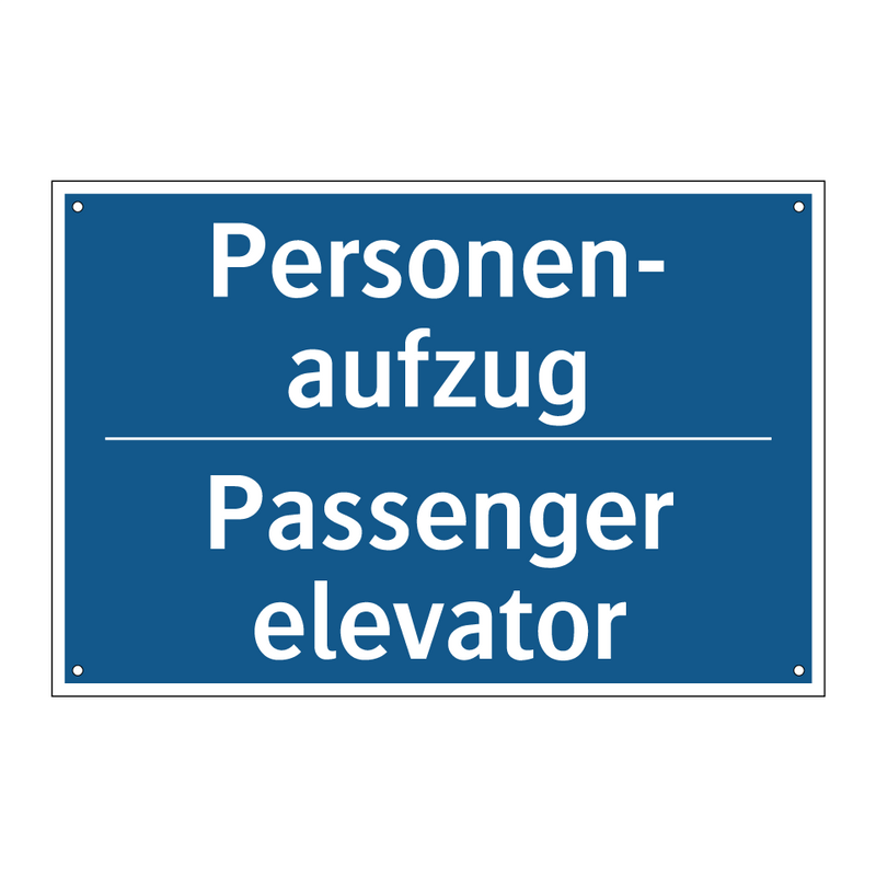 Personen- aufzug - Passenger elevator