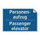 Personen- aufzug - Passenger elevator