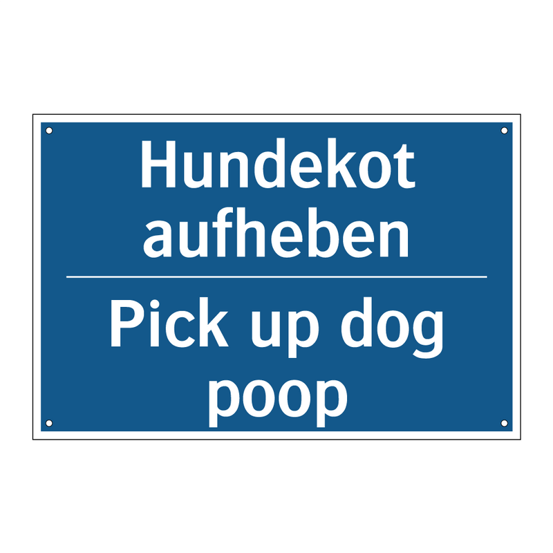 Hundekot aufheben - Pick up dog poop