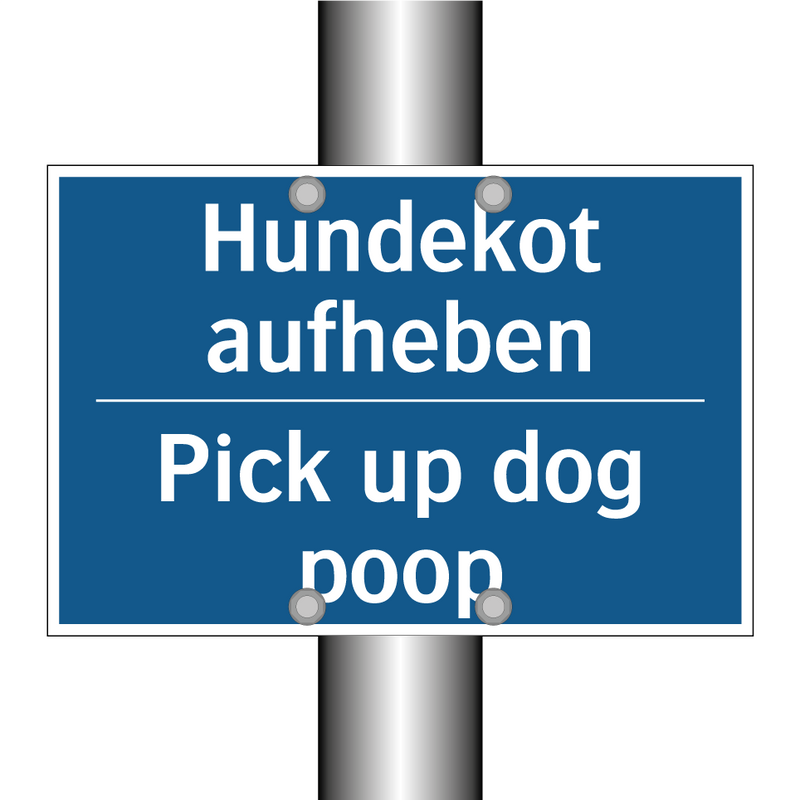 Hundekot aufheben - Pick up dog poop