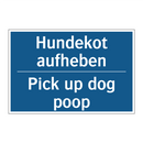 Hundekot aufheben - Pick up dog poop