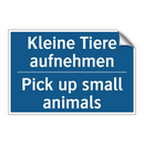 Kleine Tiere aufnehmen - Pick up small animals