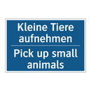 Kleine Tiere aufnehmen - Pick up small animals