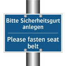 Bitte Sicherheitsgurt anlegen - Please fasten seat belt