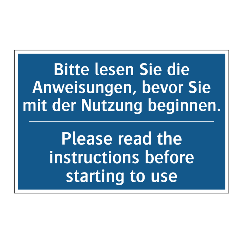 Bitte lesen Sie die Anweisungen, /.../ - Please read the instructions before /.../