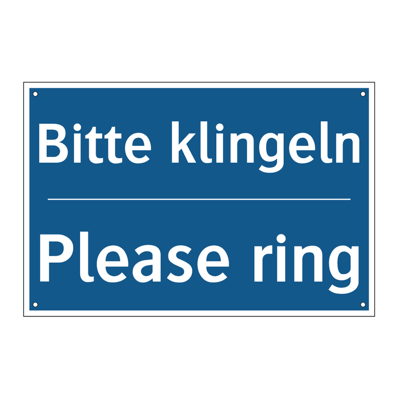 Bitte klingeln - Please ring